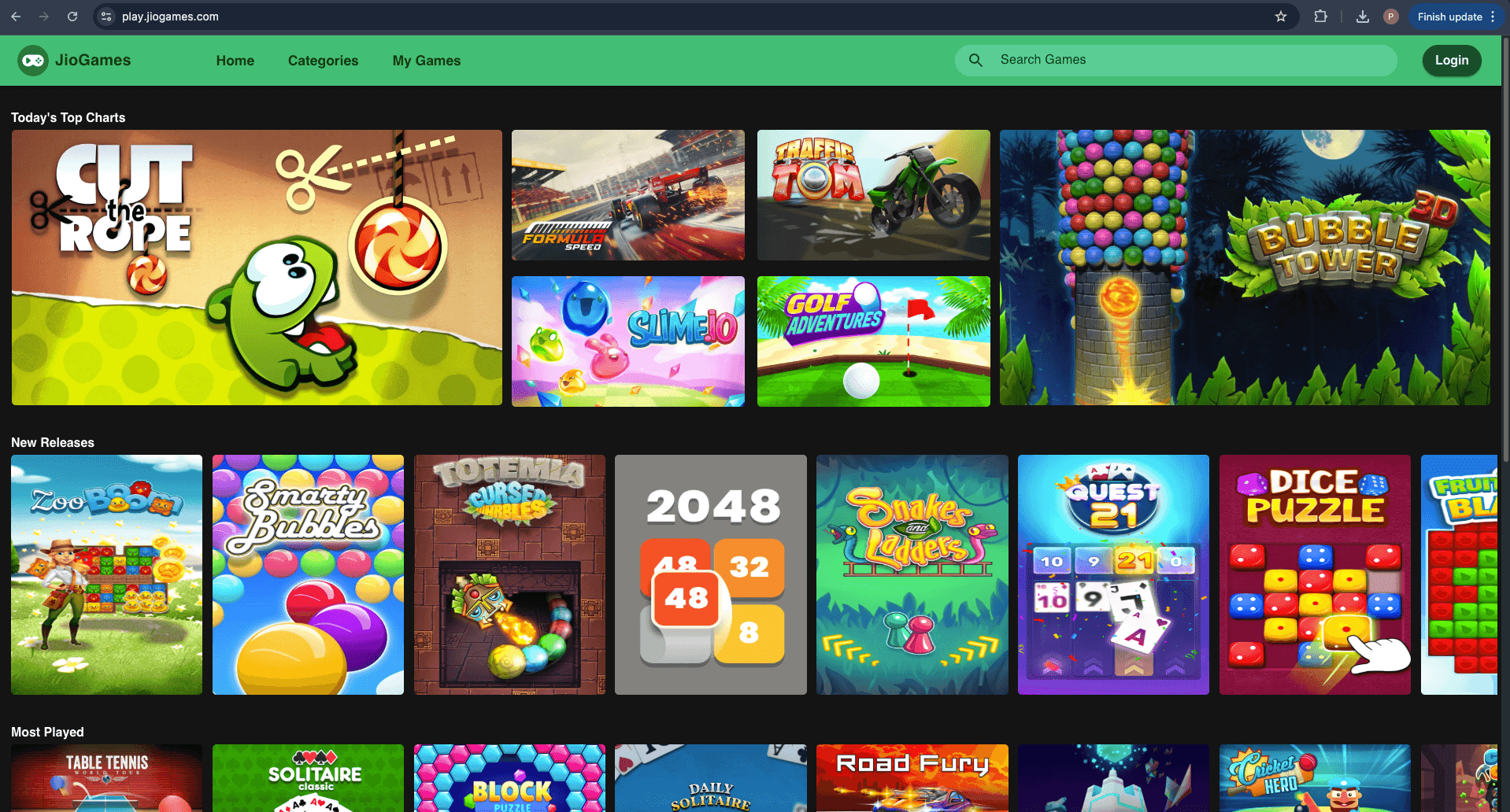 Play Instant Games on JioGames